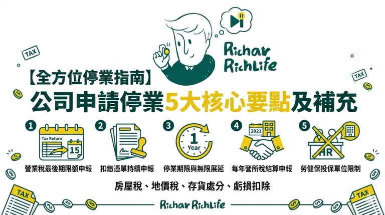【創業停看聽】公司申請停業不可不知的 5 大稅務法規與申報核心